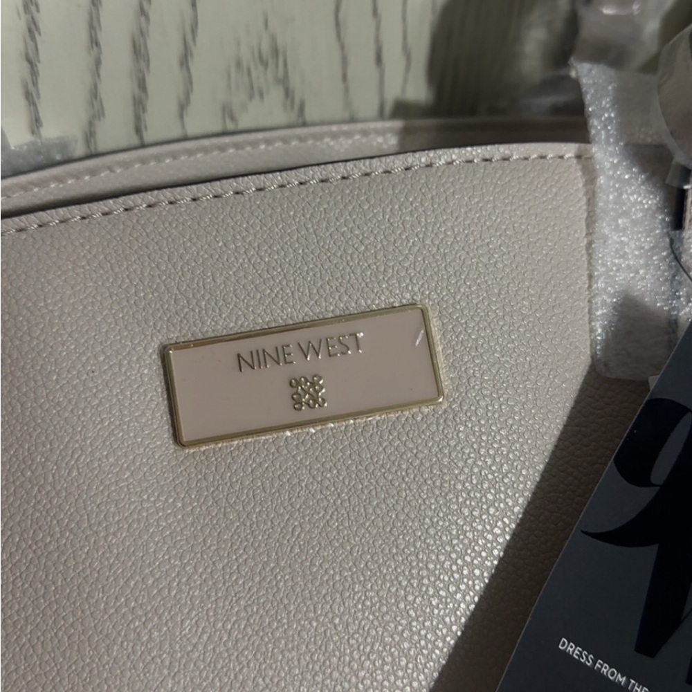 Nine West Cement Color Tote Bag - Picture 9 of 13